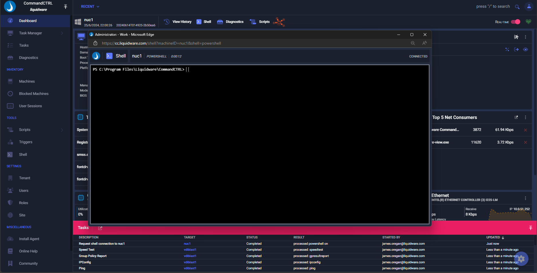 Add custom scripts or use pre-built scripts to enhance CommandCTRL functionality.